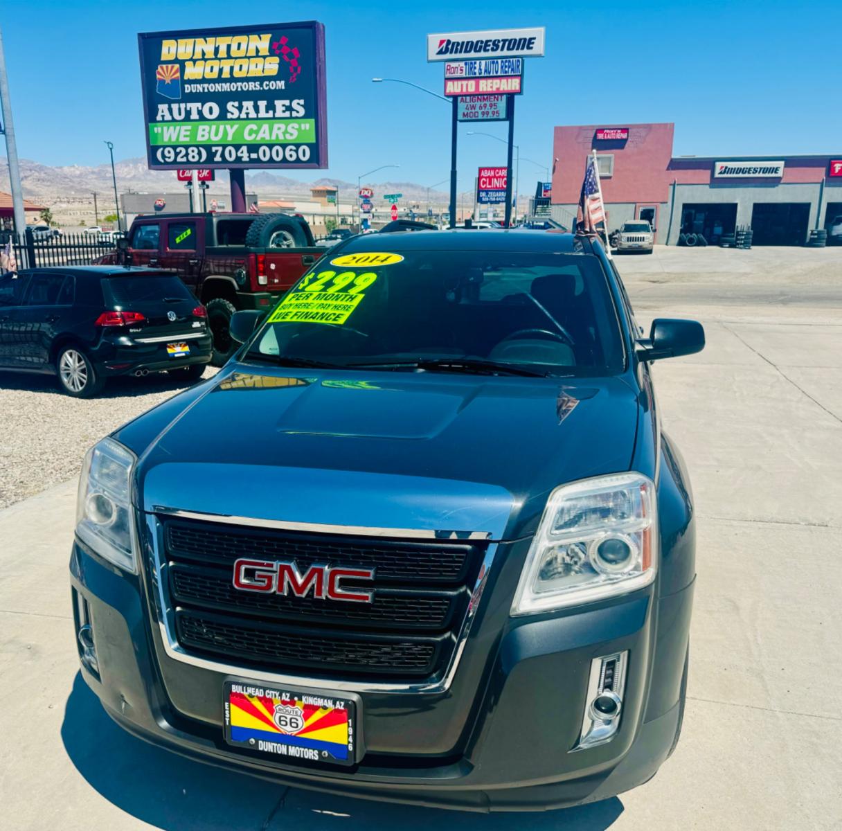 2014 grey GMC Terrain (2GKALSEK1E6) , located at 2190 Hwy 95, Bullhead City, AZ, 86442, (928) 704-0060, 0.000000, 0.000000 - 2014 GMC Terrain SLT-1. In house financing 93k miles. Brand new tires. completely safety and serviced. Buy Here pay Here. we finance. runs great. Free carfax. Free warranty. - Photo #1